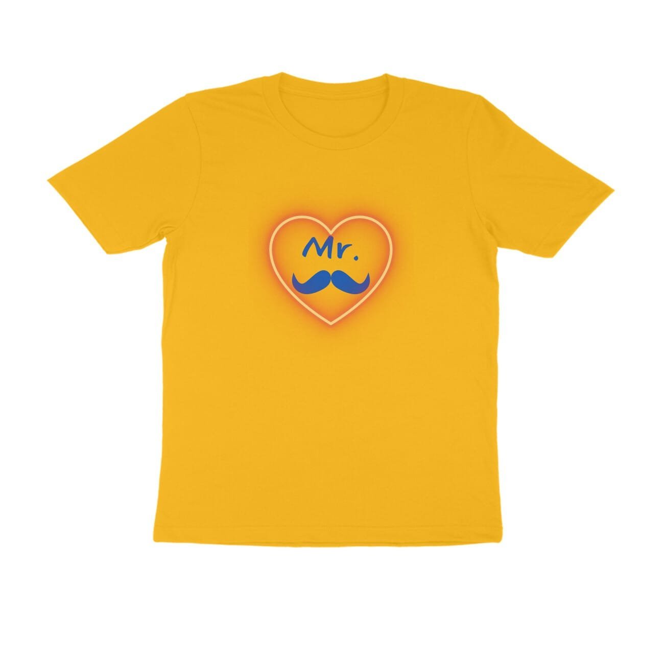 Men’s Half Sleeve Round Neck – Mr.- Couple T-Shirt